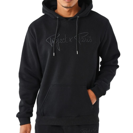 Sweat à Capuche Noir Homme Project X Paris Signature