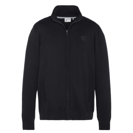 Gilet Zippé Noir Homme Schott PLB120