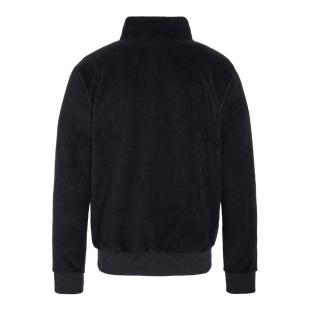 Sweat Polaire Noir Homme Schott Half Zipped