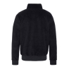 Sweat Polaire Noir Homme Schott Half Zipped