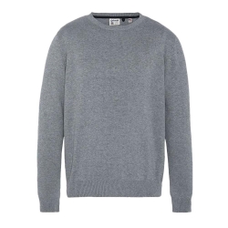 Pull Gris Homme Schott Basic Fin Ras