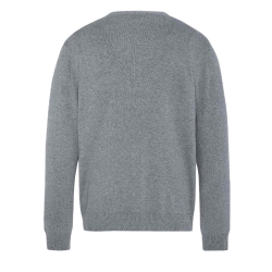 Pull Gris Homme Schott Basic Fin Ras