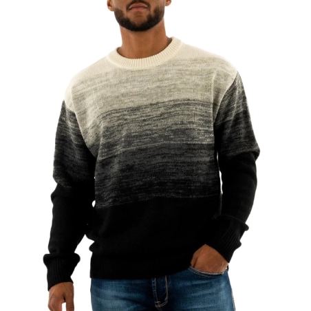 Pull Noir/Ecru Homme Kaporal KALEB