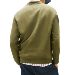 Sweat Vert Homme Tommy Hilfiger Reg Flag Crews