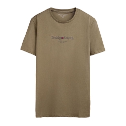 T-shirt Kaki Clair Homme Teddy Smith 11017024D0
