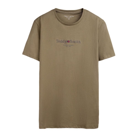 T-shirt Kaki Clair Homme Teddy Smith 11017024D0
