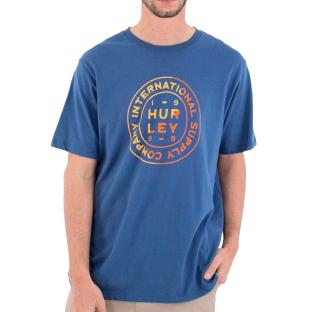 T-shirt Bleu Homme Hurley Waxed