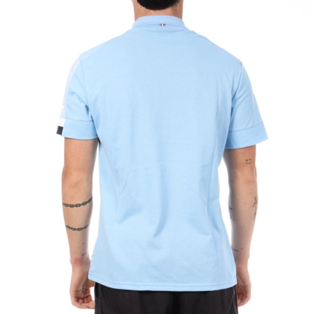 Aviron Bayonnais Polo Bleu Clair Le Coq Sportif Présentation
