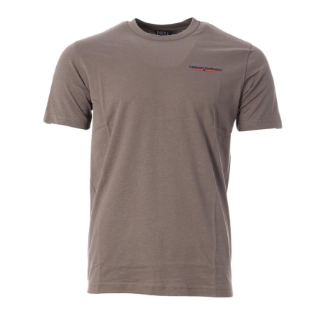 T-shirt Gris Homme Diesel T-just Small Ind Off Maglietta