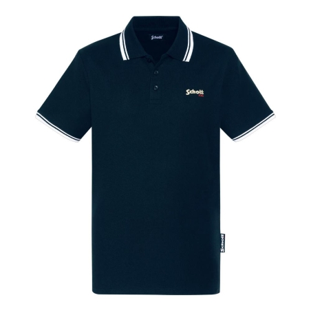 Polo Marine Homme Schott PSWILL2