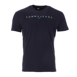 T-Shirt Marine Homme Tommy Hilfiger Reg Linear