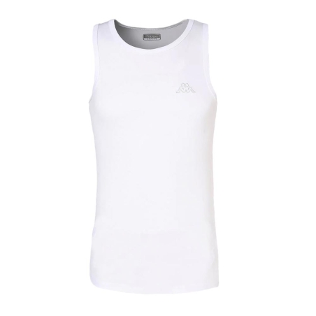 Débardeur Blanc Homme Kappa Carsenac