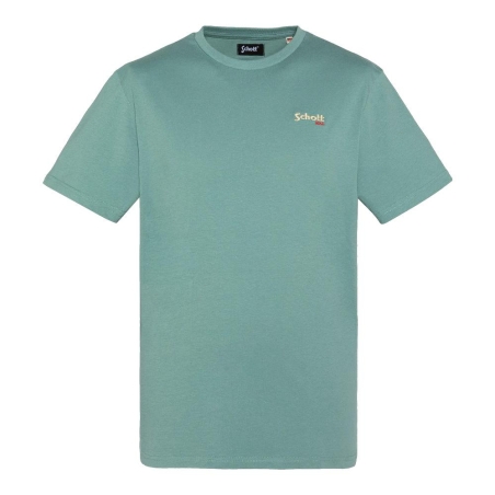 T-shirt Vert Homme Schott EMB