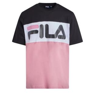 T-shirt Rose/Noir Homme Fila Flat Matte