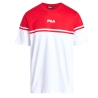 T-shirt Blanc/Rouge Homme Fila Print