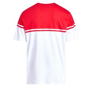 T-shirt Blanc/Rouge Homme Fila Print