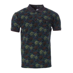 Polo Noir/Vert/Bleu Homme RMS26 91314