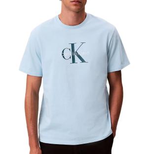 T-Shirt Bleu Homme Calvin Klein Jeans Hero