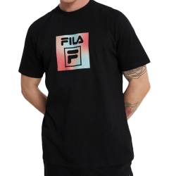 T-shirt Noir Homme Fila Soft Plastisol