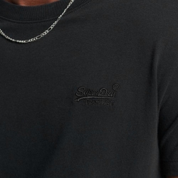 T-shirt Noir Homme Superdry Vintage Logo