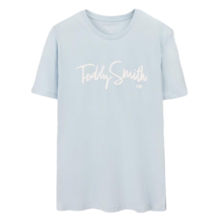 T-Shirt Bleu Homme Teddy Smith Evry