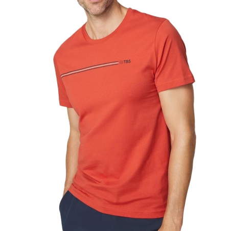 T-shirt Rouge Homme TBS MELUTEE