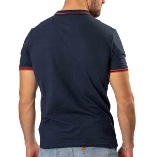Polo Marine/Rouge Homme Kappa Ezio