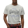 T-Shirt Gris Homme Superdry Vl