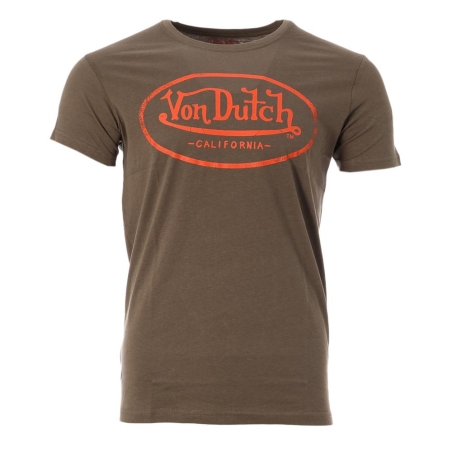 T-shirt Kaki Homme Von Dutch NOS OG2