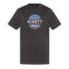 T-shirt Noir Homme Schott TSUSTOUR