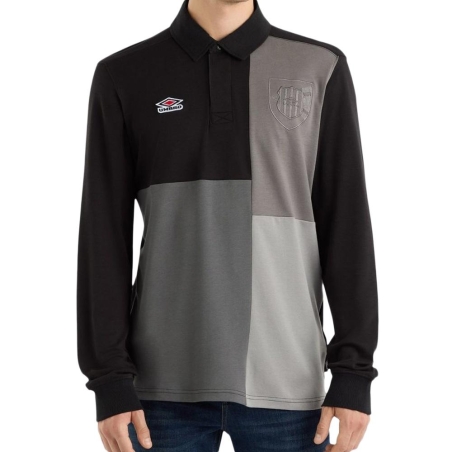 Polo Manches Longues Noir Homme Umbro Rugby Jersey