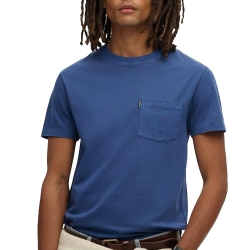 T-Shirt Bleu Homme Superdry Essential