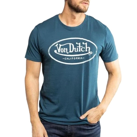 T-Shirt Bleu Homme Von Dutch ART
