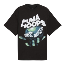 T-Shirt Noir Homme Puma Hoopss