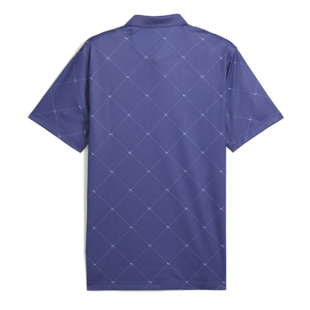 Polo Bleu Homme Puma Pure 2.0 Argyle