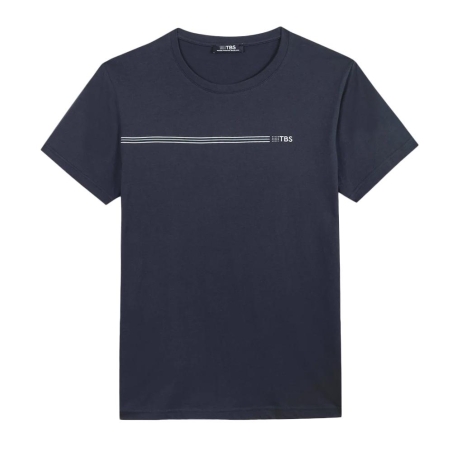 T-shirt Marine Homme TBS MELUTEE