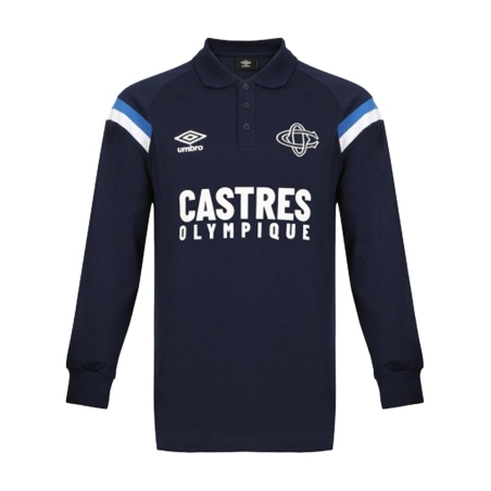 Polo Manches Longues Marine Homme Umbro Fan