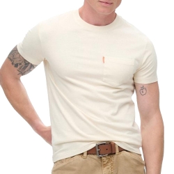 T-Shirt Beige Homme Superdry Essential