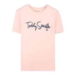 T-Shirt Rose Homme Teddy Smith Evry