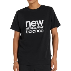 T-Shirt Noir/Blanc Homme New Balance Sport Essentials