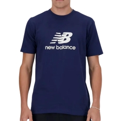 T-shirt Marine Homme New Balance Stacked Logo