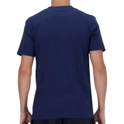 T-shirt Marine Homme New Balance Stacked Logo