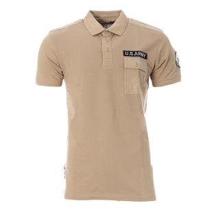 Polo Beige Homme American People Paf