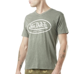 T-shirt Kaki/Beige Homme Von Dutch TYRON