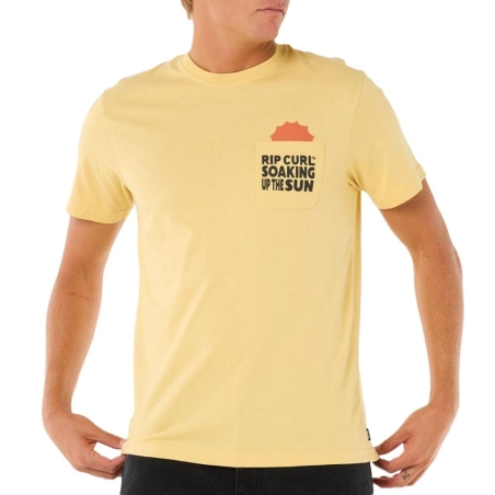 T-Shirt Jaune Homme Rip Curl Sun Soaker