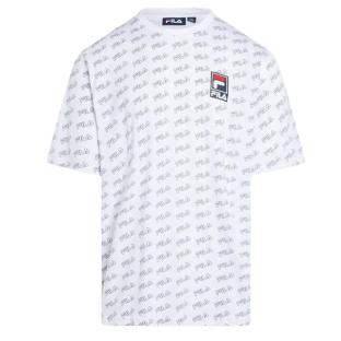 T-shirt Blanc Homme Fila Flat Print