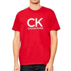 T-Shirt Rouge/Blanc Homme Calvin Klein Jeans LV04RD819G