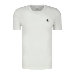 T-shirt Blanc/Marron Homme Calvin Klein Jeans J30J320199