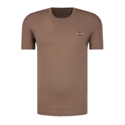 T-shirt Blanc/Marron Homme Calvin Klein Jeans J30J320199