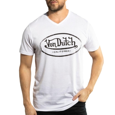 T-shirt Blanc Homme Von Dutch TYRON